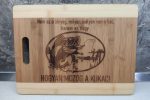 Bambusz vágódeszka lézer gravírozással