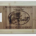 Bambusz vágódeszka lézer gravírozással