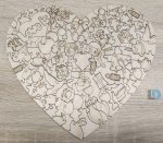 Puzzle szív alakú